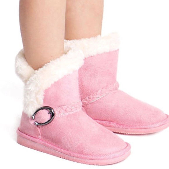 Arctic Paw Girl's Pink Winter Boots For Children - Picture 3 of 7